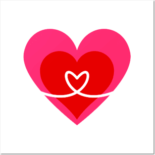 Warm Gift Heart Shape Posters and Art